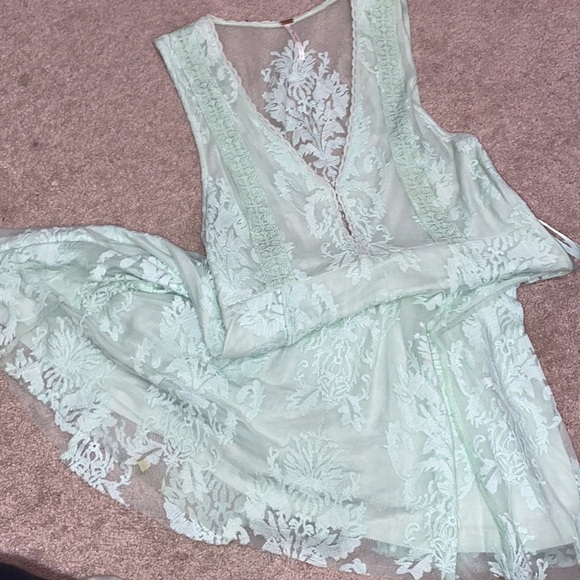 Intricate mint green FP lacey DRESS - Picture 8 of 10